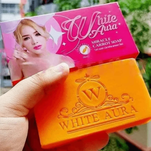 1 Pcs - White Aura Miracle Carrot Soap - 160g